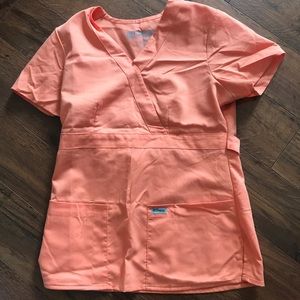 Scrub top light Orange